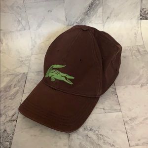 Brown Lacoste Hat